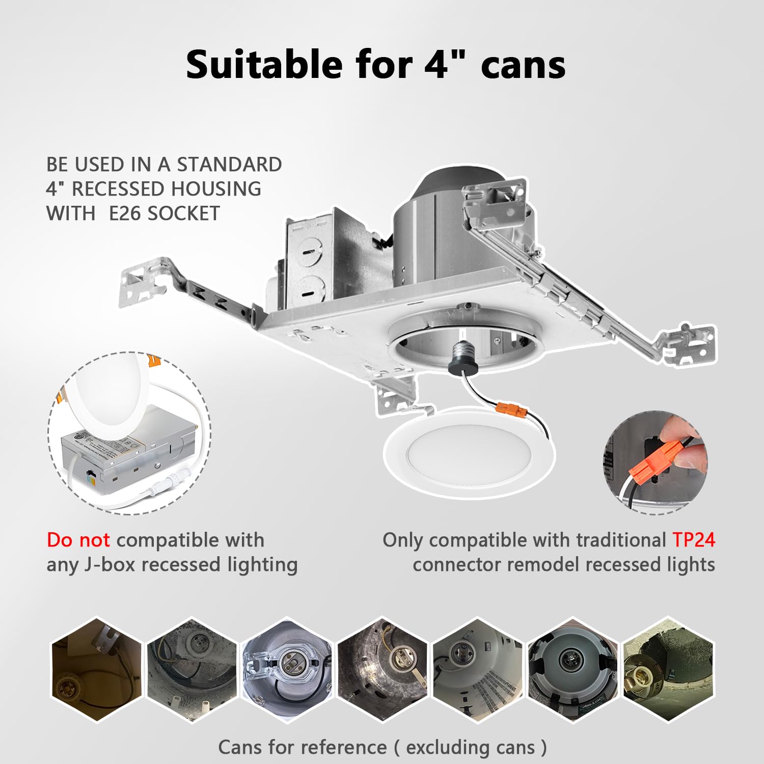LVWIT IC-rated housing safe for insulated ceilings
