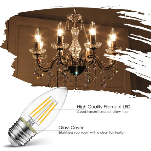 LVWIT B11 outputs 500 lumens for bright decorative lighting.