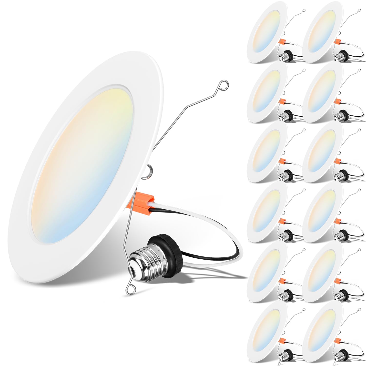 LVWIT 6in color-switch can light for versatile mood control.