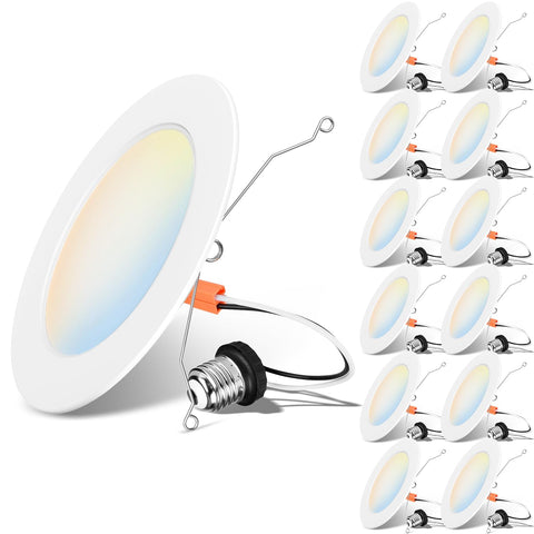 LVWIT 6in color-switch can light for versatile mood control.