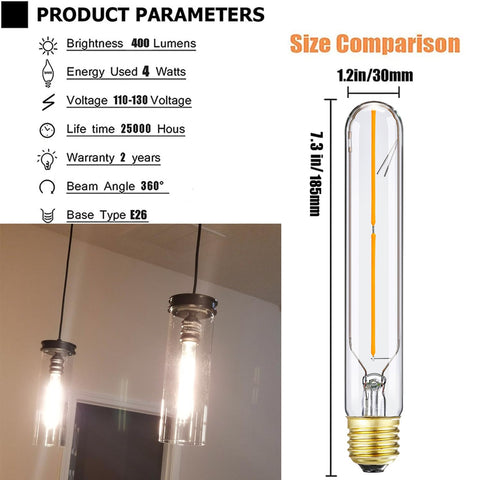 LVYE high CRI 90+ tubular bulb renders colors accurately in living spaces