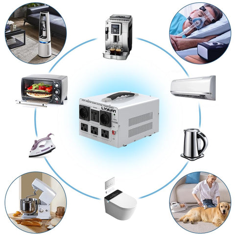 LVYUAN transformer outlets: US, EU, and universal for multi-device setup