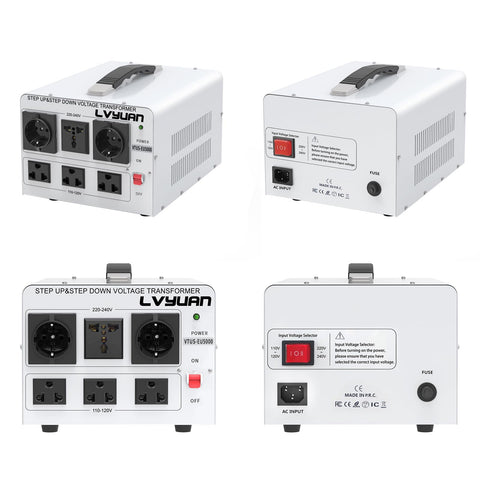 Overload protection button on LVYUAN transformer for easy reset