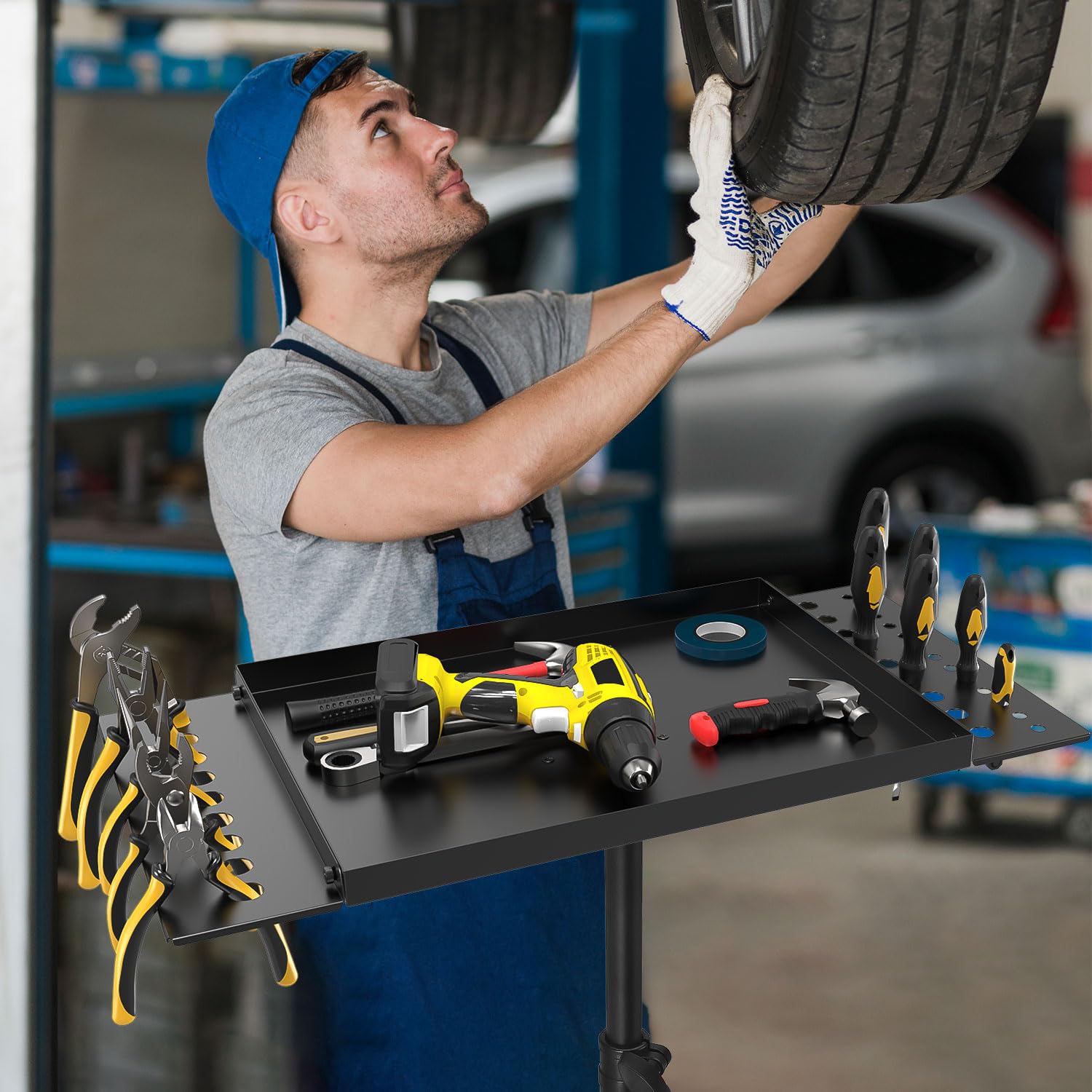LWADALN multi-functional tool cart suitable for garage or studio use