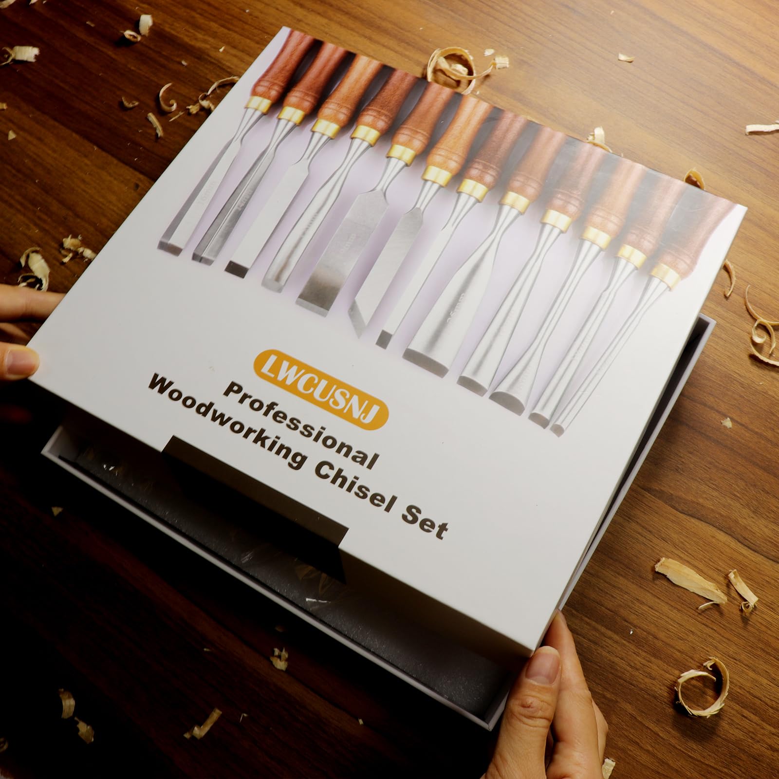 LWCUSNJ spoon and bent gouges for scooping and contouring wood surfaces