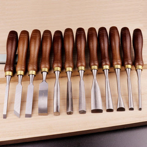 LWCUSNJ V straight chisels 14mm and 16mm for precise details and clean bevels