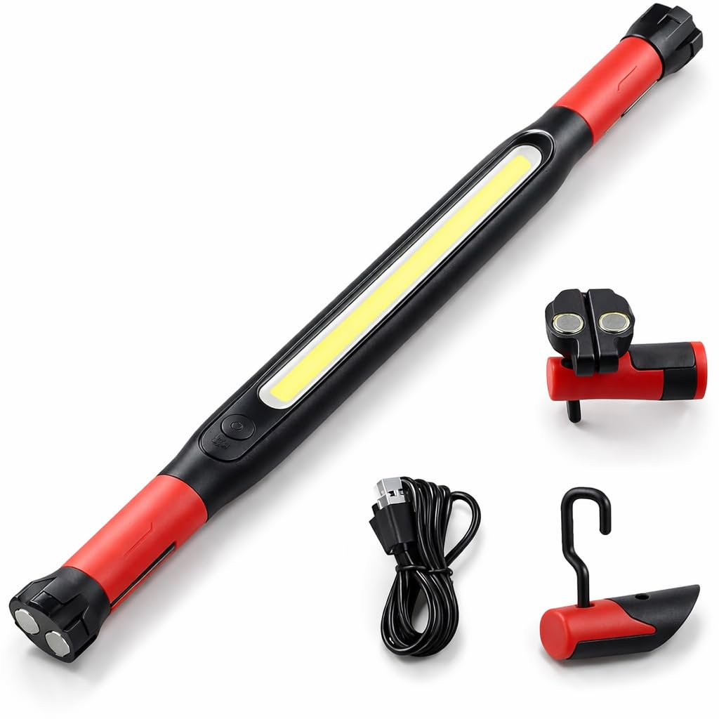 LWW 2026 magnetic-base work light in action for hands-free engine bay tasks.