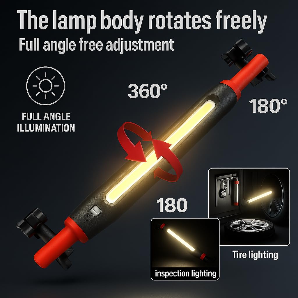 LWW portable cordless design delivers convenient lighting in garages and on the go.