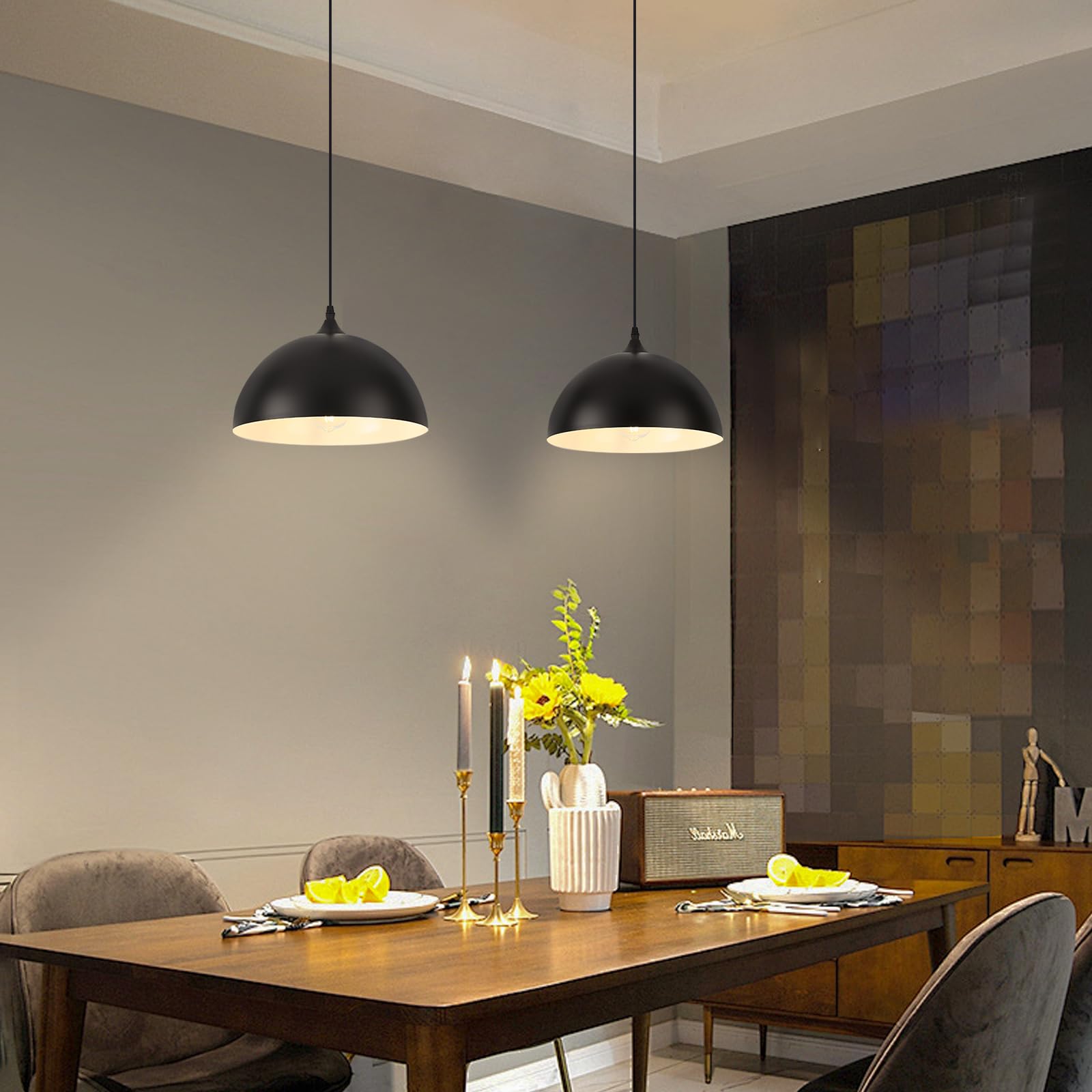 LWWHQ ceiling mount pendant light ready for easy installation.