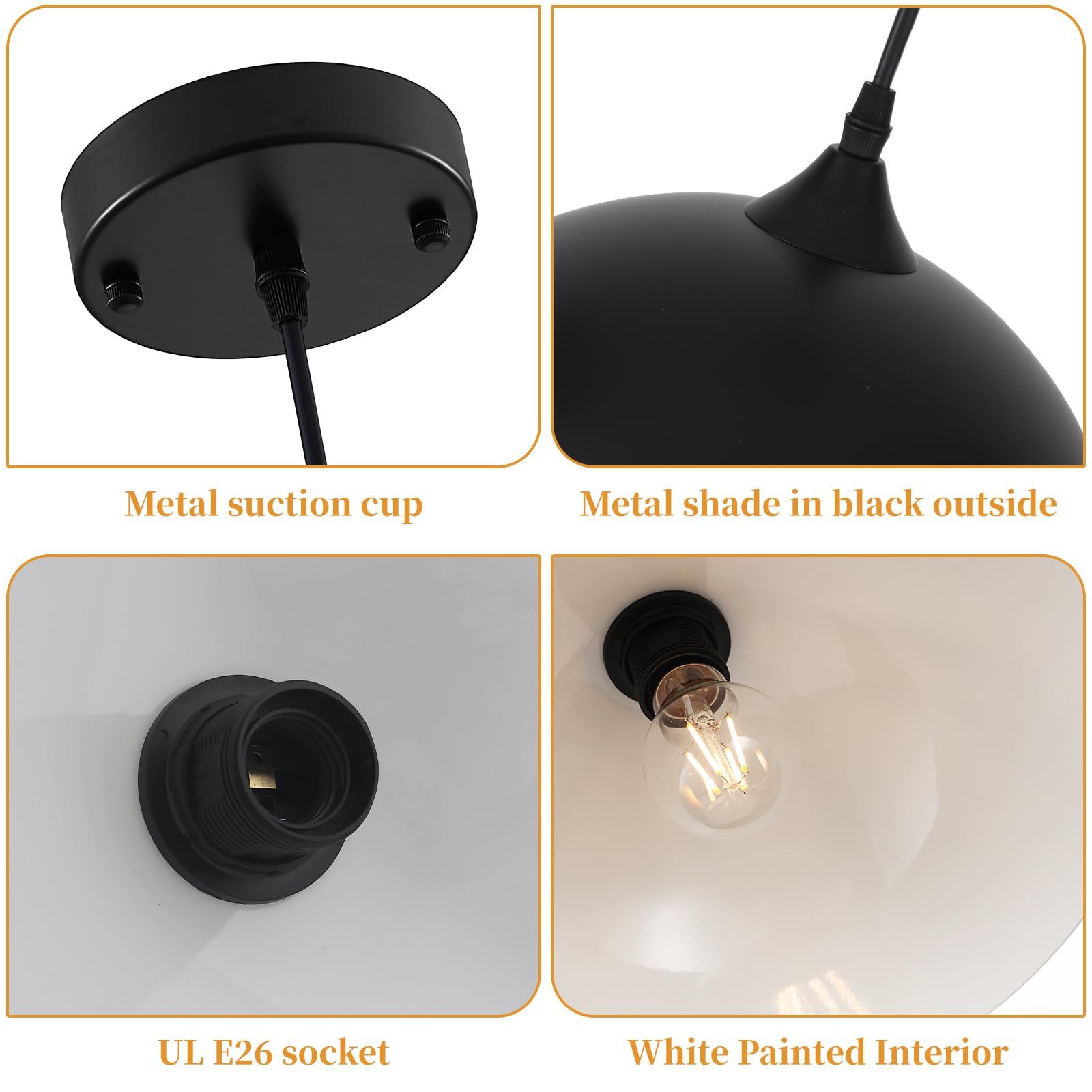 LWWHQ dining room or bedroom pendant light adds modern farmhouse style.