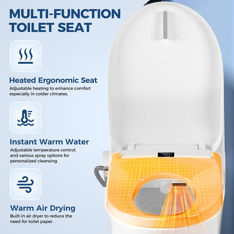 LXlu bidet seat front wash highlights feminine cleansing with gentle, precise water