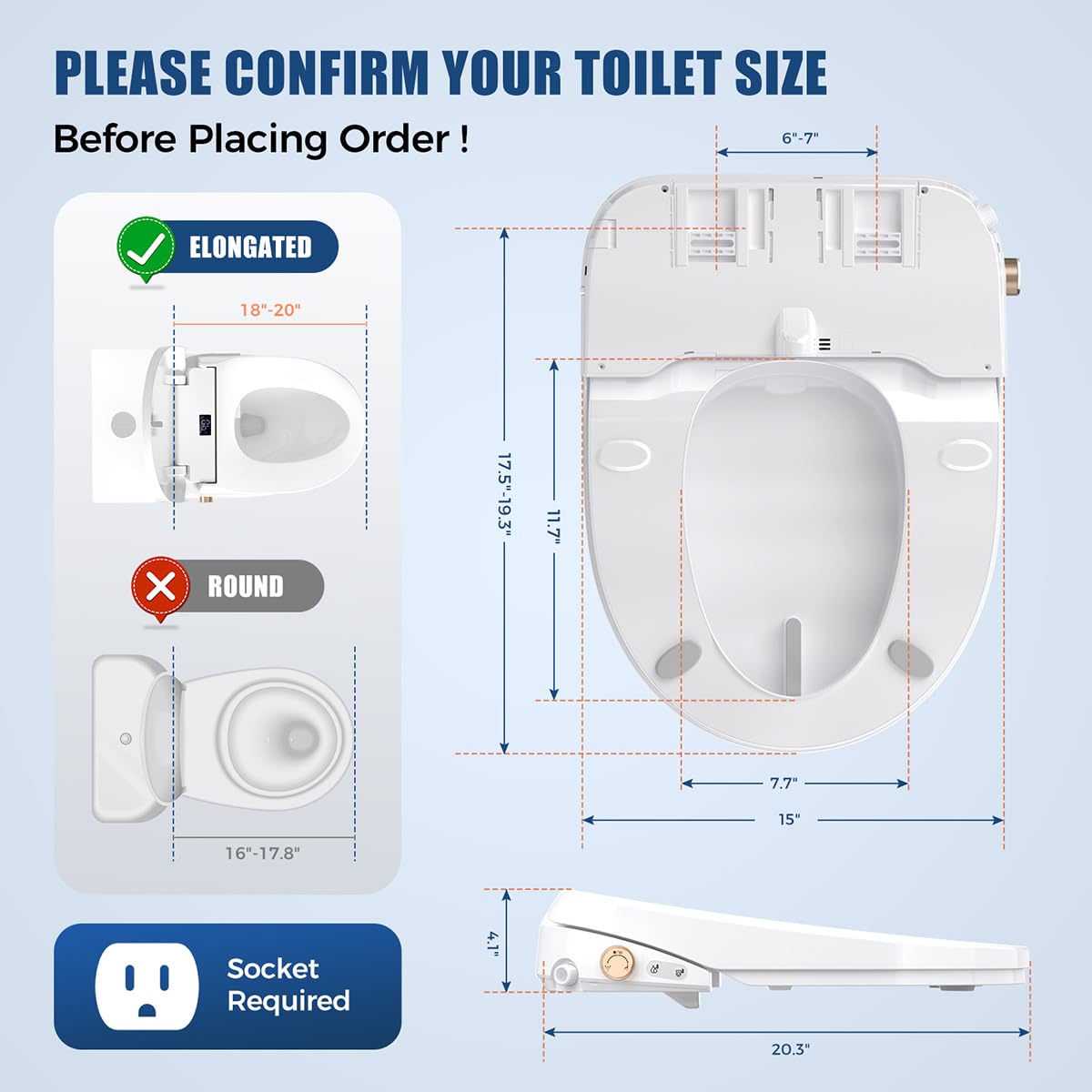 LXlu bidet seat posterior wash offers adjustable water pressure for tailored cleansing
