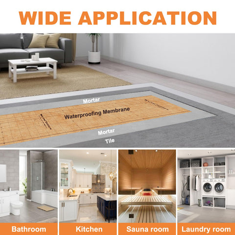 LXVOOEE covers 108 square feet, simplifying larger waterproofing projects.