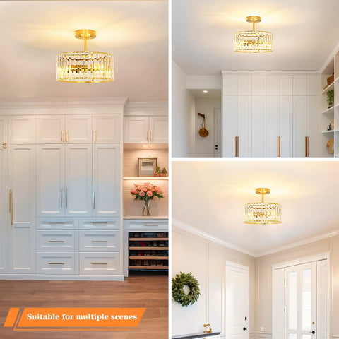 Lxybcce dimmable ceiling light compatible with LED bulbs for flexible ambiance.