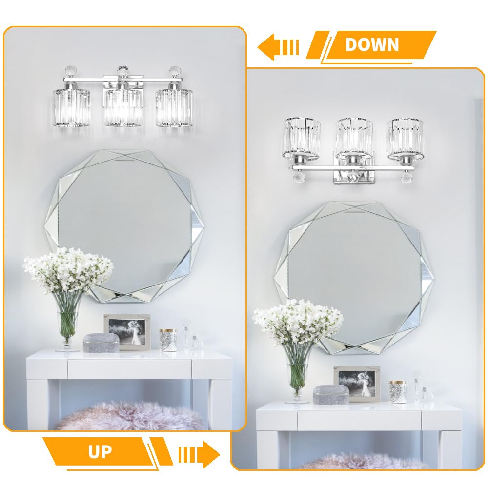 Lxybcce installation-ready vanity light with all mounting hardware.