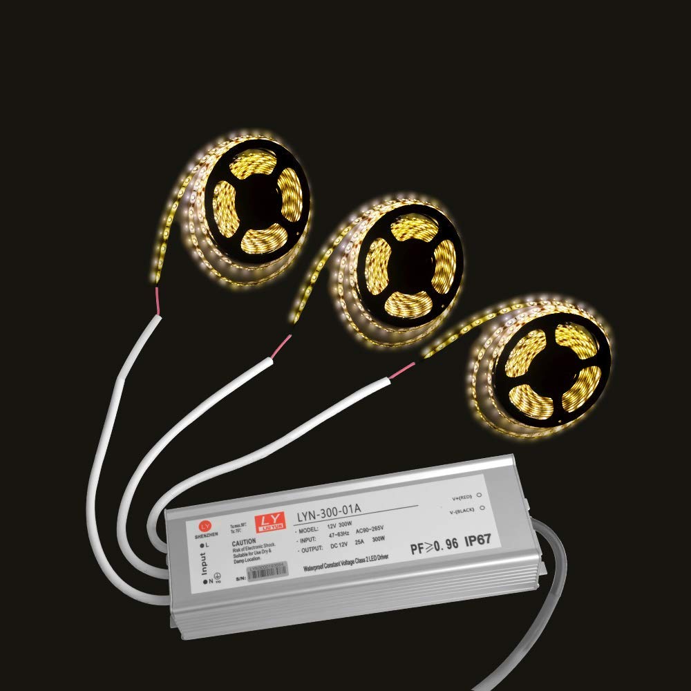 LY LIU YUN LED Driver 300W installation setup with plug and cable ready