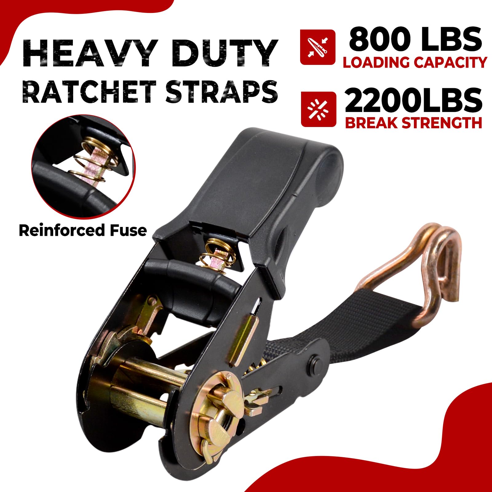 LYASILYHS double J-hooks with yellow plating secure a heavy load