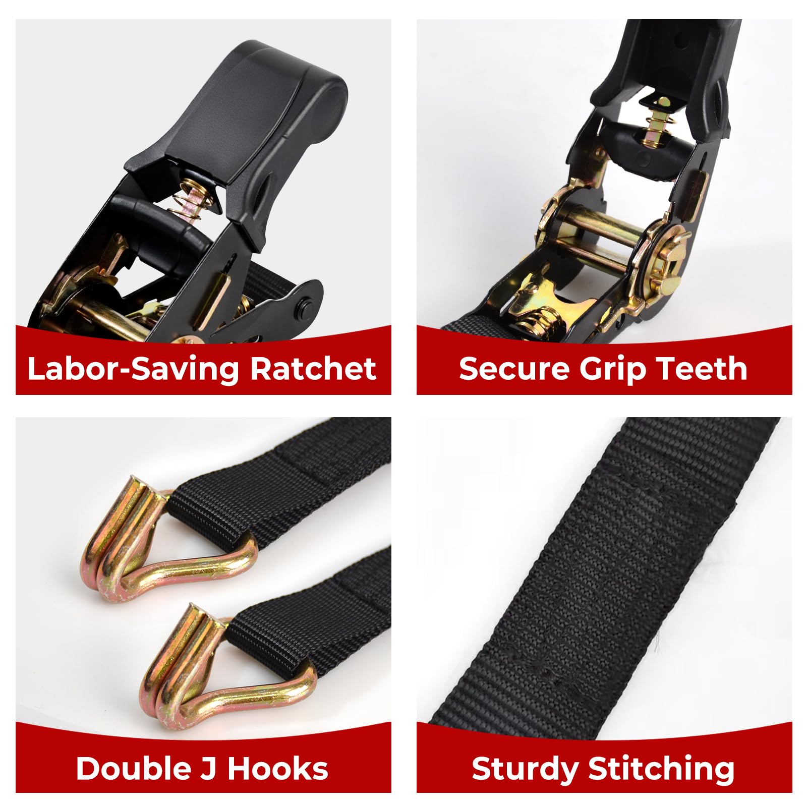LYASILYHS smooth ratcheting mechanism for easy tension and quick release