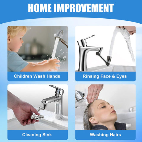 Lychee Light 3-in-1 thread compatibility fits most standard faucets.