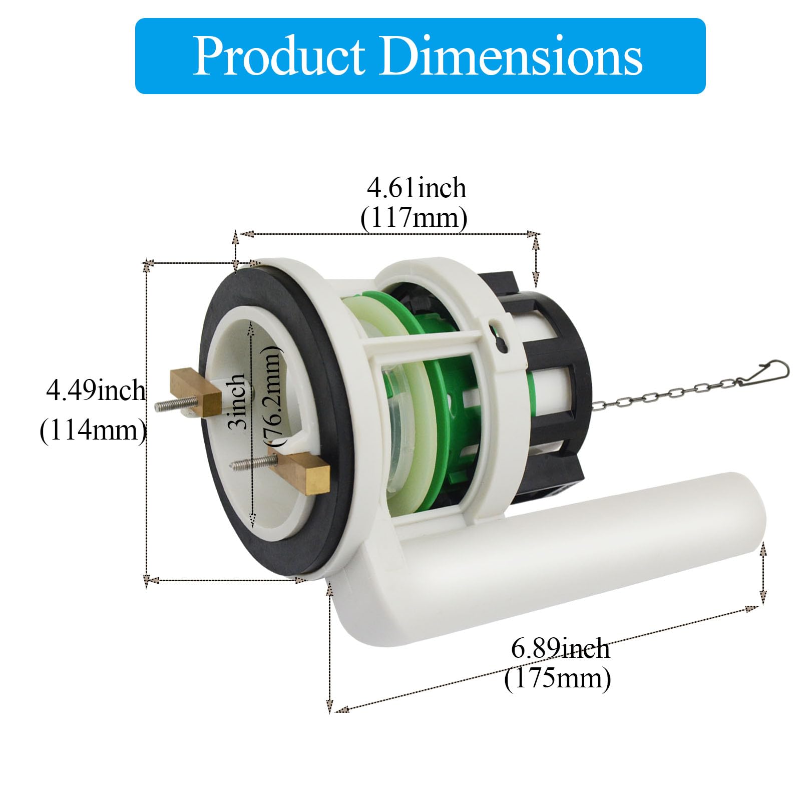 Lychee Light durable materials deliver long-lasting toilet valve replacements.