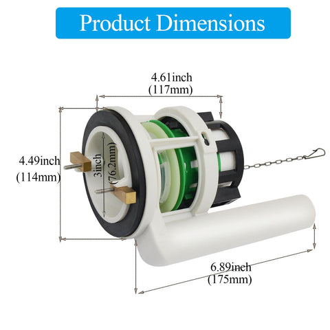 Lychee Light durable materials deliver long-lasting toilet valve replacements.