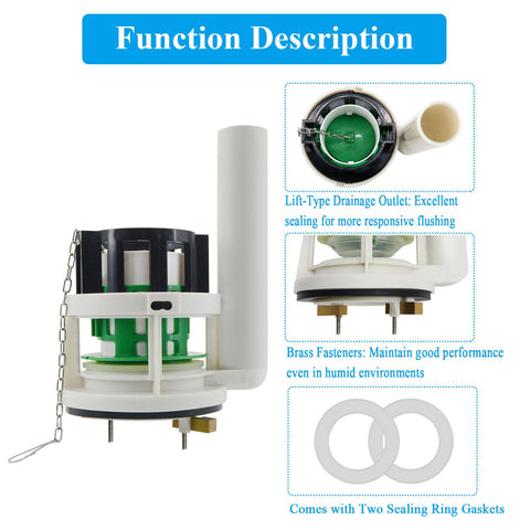 Lychee Light three-inch flush hole fit supports stable flushing performance.