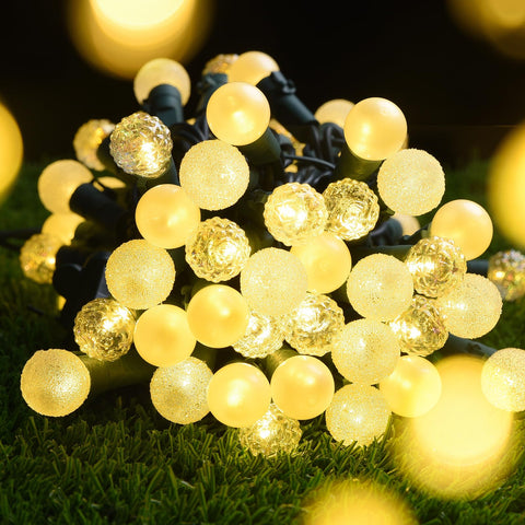 Lycklig Globe String Lights UL-listed plug for safe outdoor and indoor use.