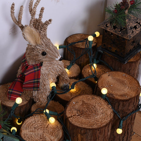 Lycklig Globe String Lights ideal for weddings, wreaths, and garden decor.