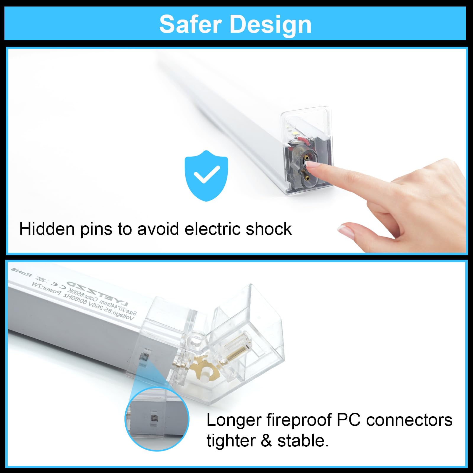 LYETZZD Hexagon garage light installation kit and mounting hardware