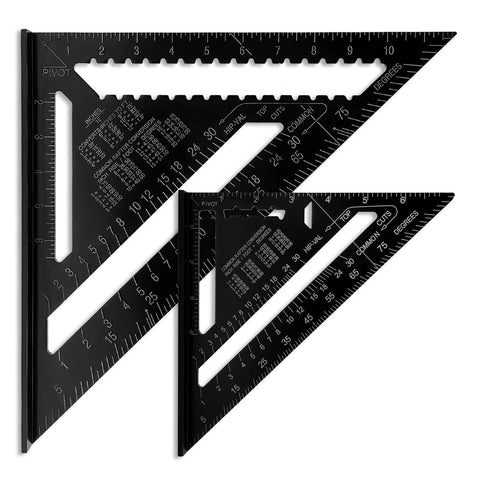 LYHLYA rafter square with polished edge delivers smooth handling during use.