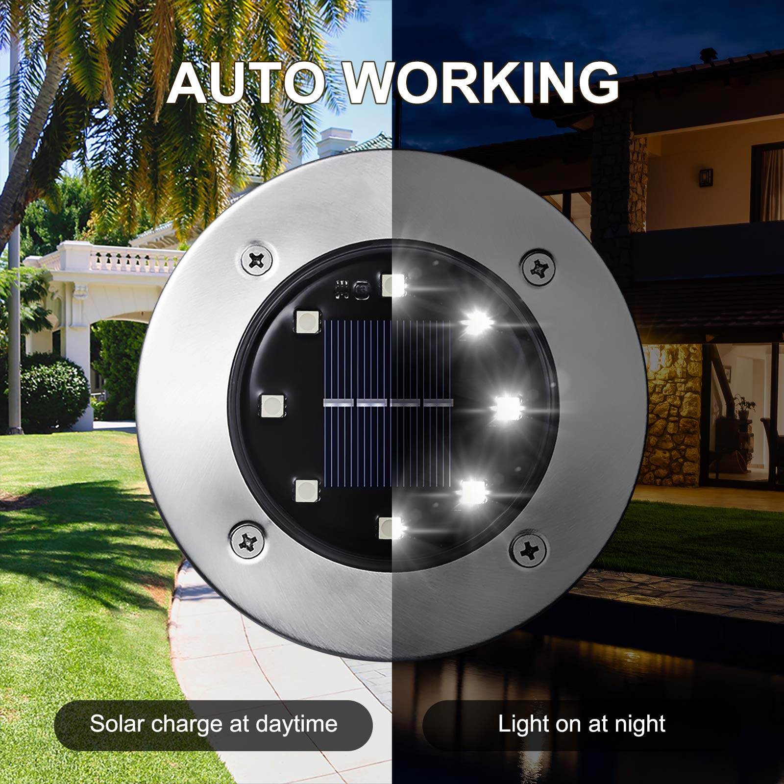 LYHOPE easy-install ground light supports quick path lighting