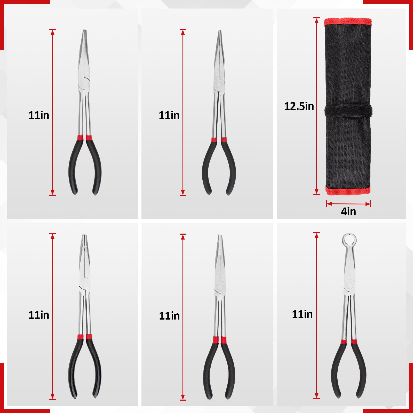 Lyhubmh 90° bent nose pliers for reaching obstructed corners