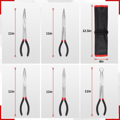 Lyhubmh 90° bent nose pliers for reaching obstructed corners