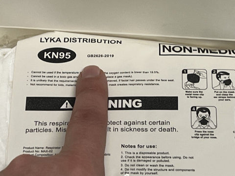 Lyka Distribution lightweight disposable masks ideal for travel and errands
