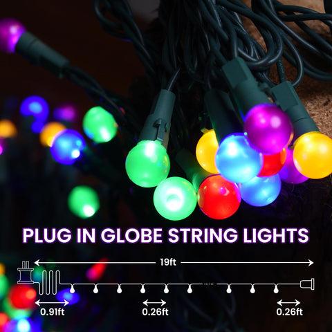 Lycklig pearled glass bulbs provide a gentle, sparkling warmth