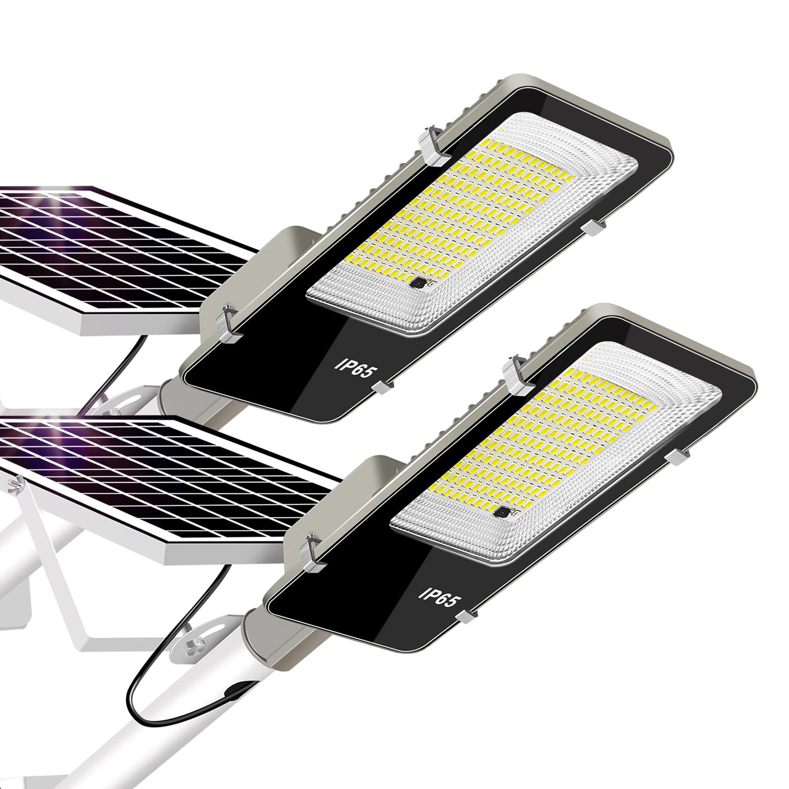 LYKENTOR solar lights outdoor IP65 installation ready for wall or pole mounting