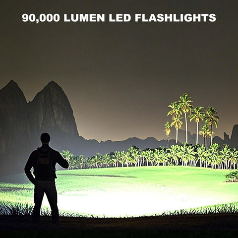 Lylting 90k-lumen output image, showcasing extreme brightness for large outdoor spaces.