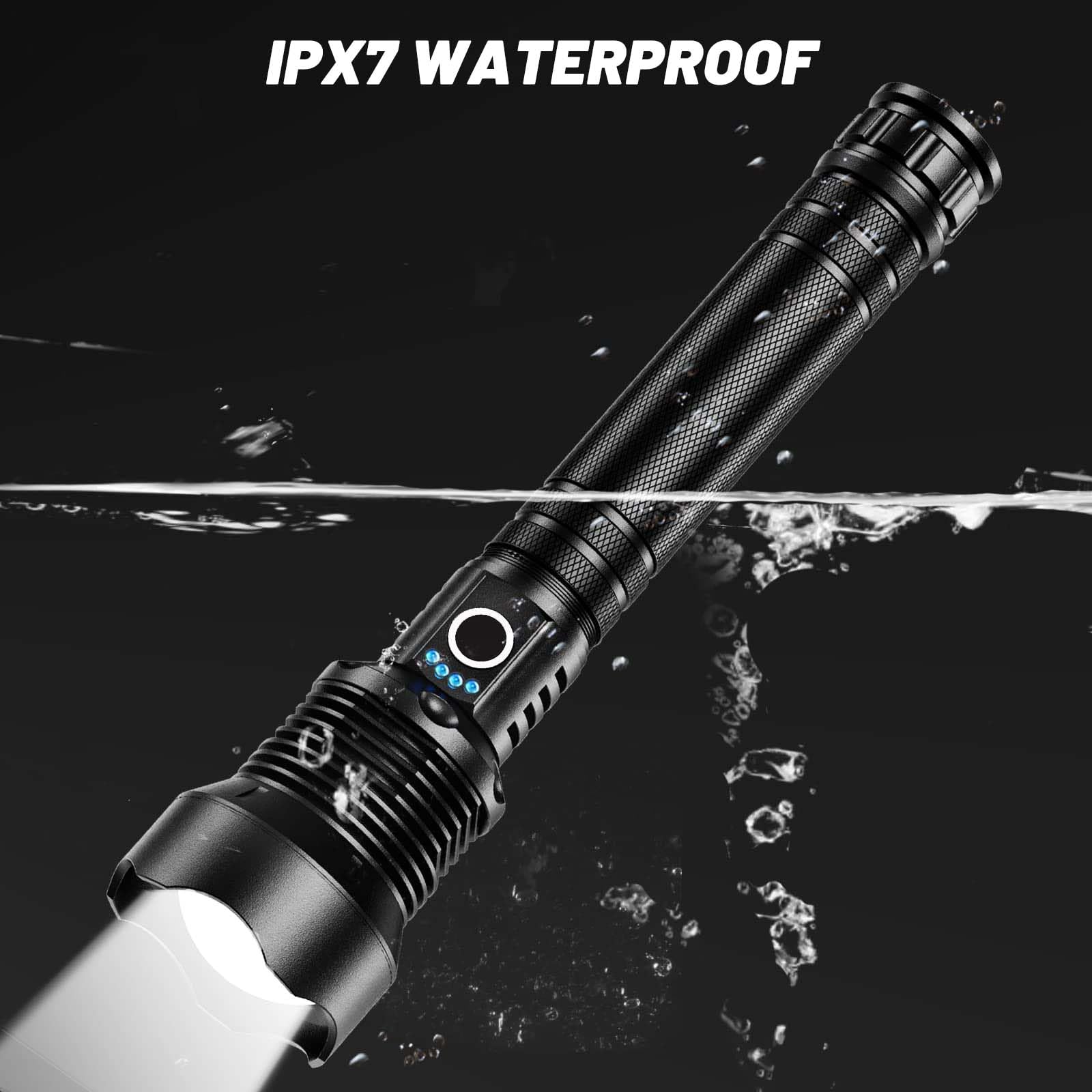 Lylting durable aluminum body with non-slip grip for rugged use