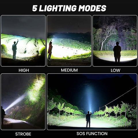 Lylting IPX7 waterproof flashlight ready for rain and outdoors