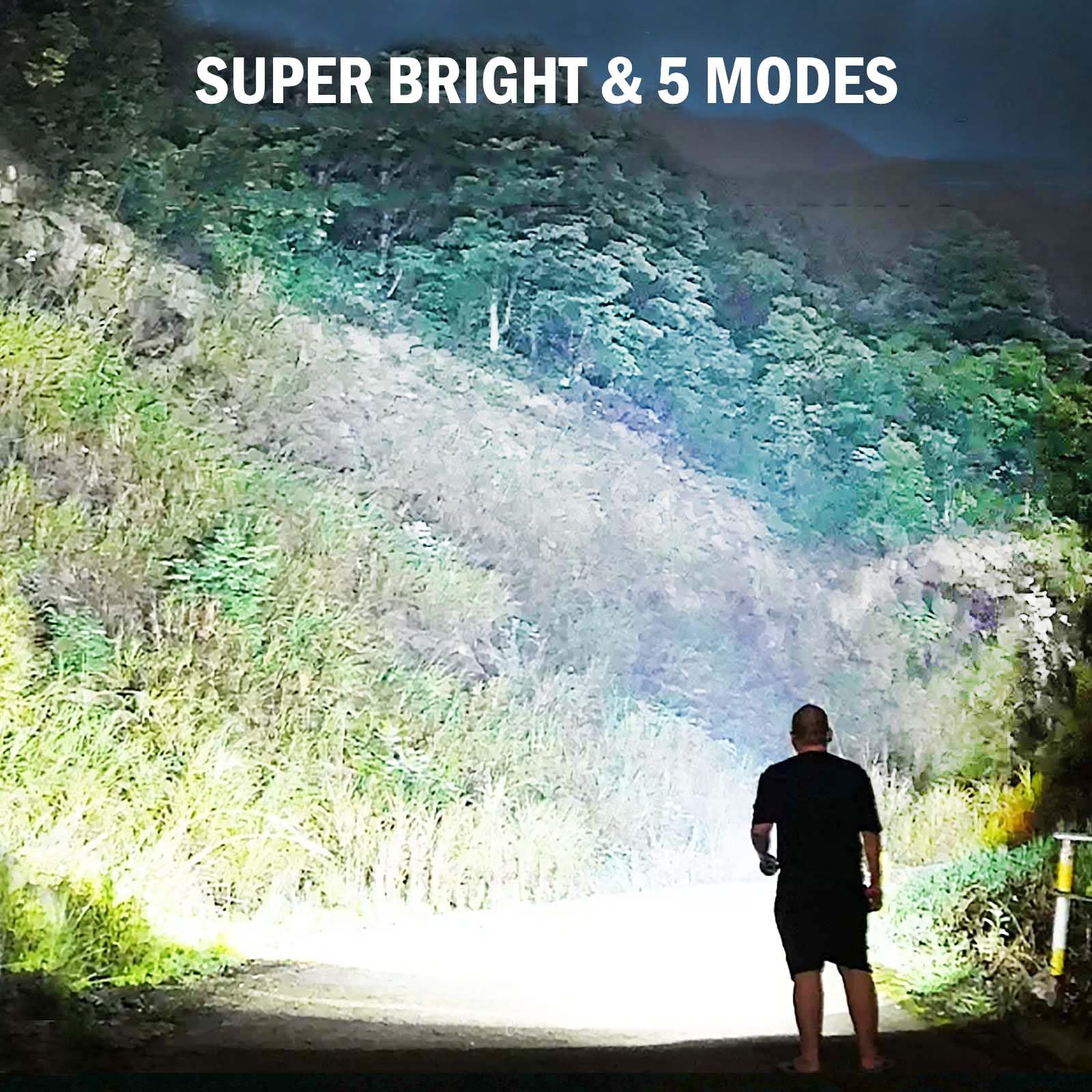 Lylting LED flashlight USB-C charging for quick, convenient recharges
