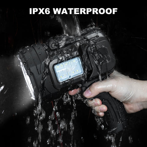Lylting portable handheld design for easy carry during camping or roadside repairs.