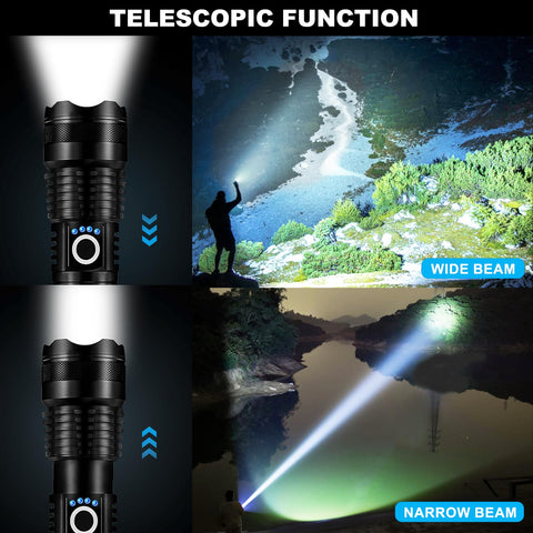 Lylting rechargeable batteries with USB charging, fast recharge for uninterrupted lighting.