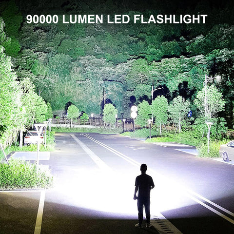 Lylting flashlight with five modes adapts to lighting needs.