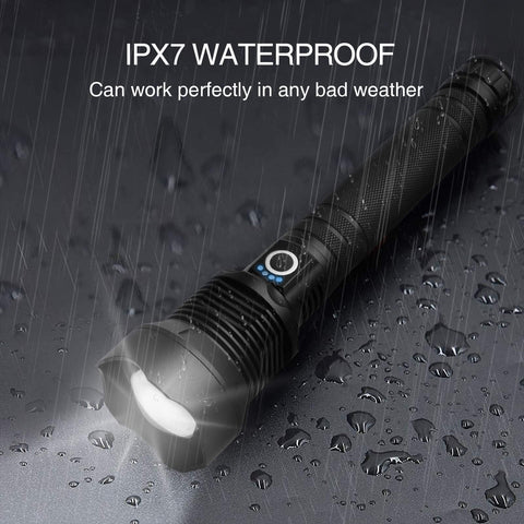 Lylting flashlight ideal for camping and emergencies.
