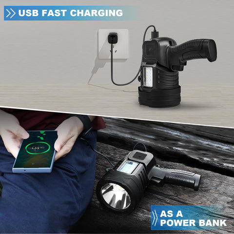 Lylting USB C fast charging doubles as a power bank for devices during trips.