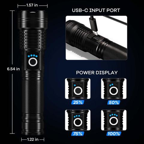 Lylting USB charging cables included for quick recharging