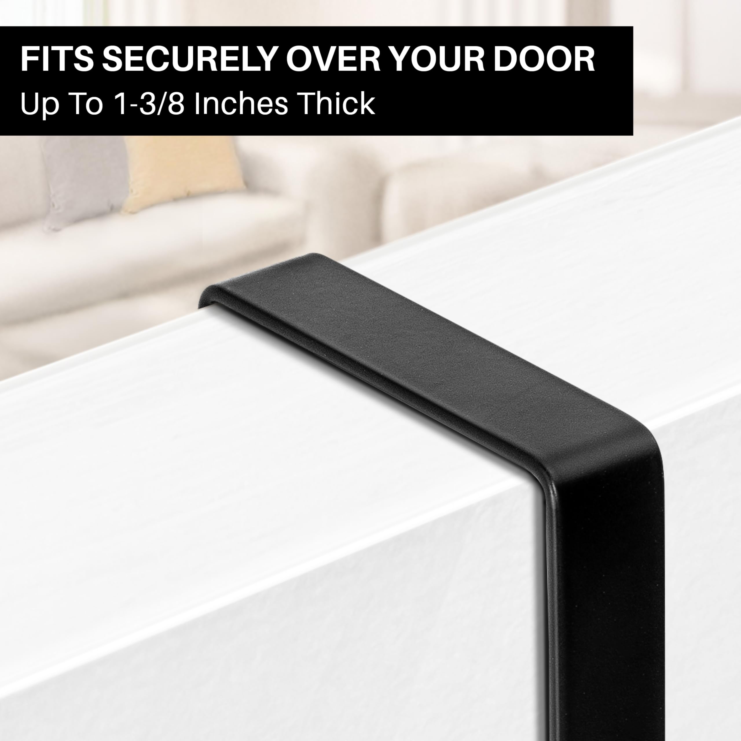 LYNK Professional Home installed over a bedroom door offers convenient storage without floor clutter.