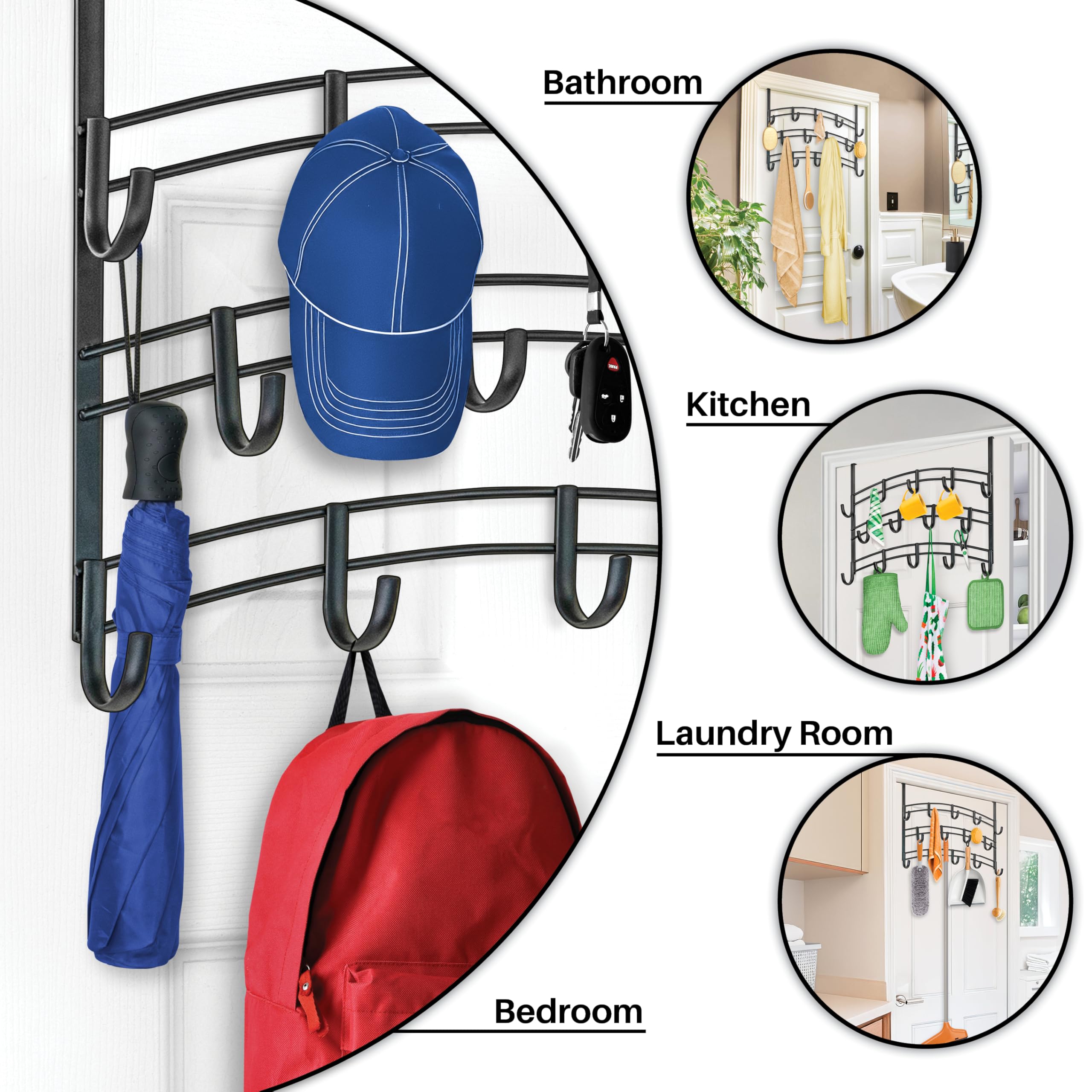 LYNK Professional door-fit hooks designed to fit standard doors
