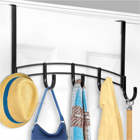 LYNK Professional Home over-the-door 5-hook hanger keeps coats organized and accessible.