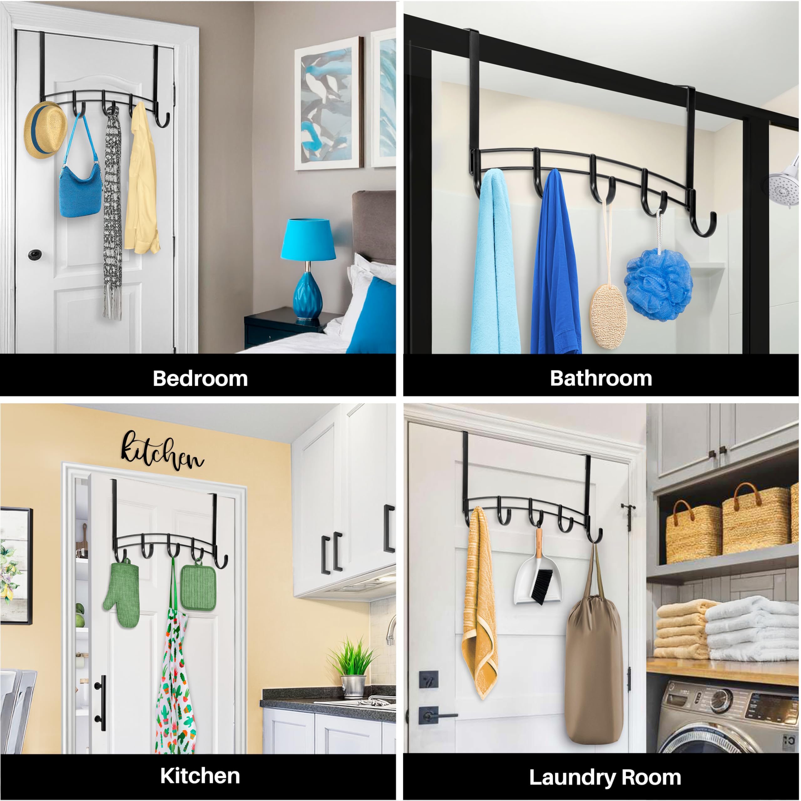 Epoxy-coated steel construction of LYNK Professional Home hooks demonstrates durability.